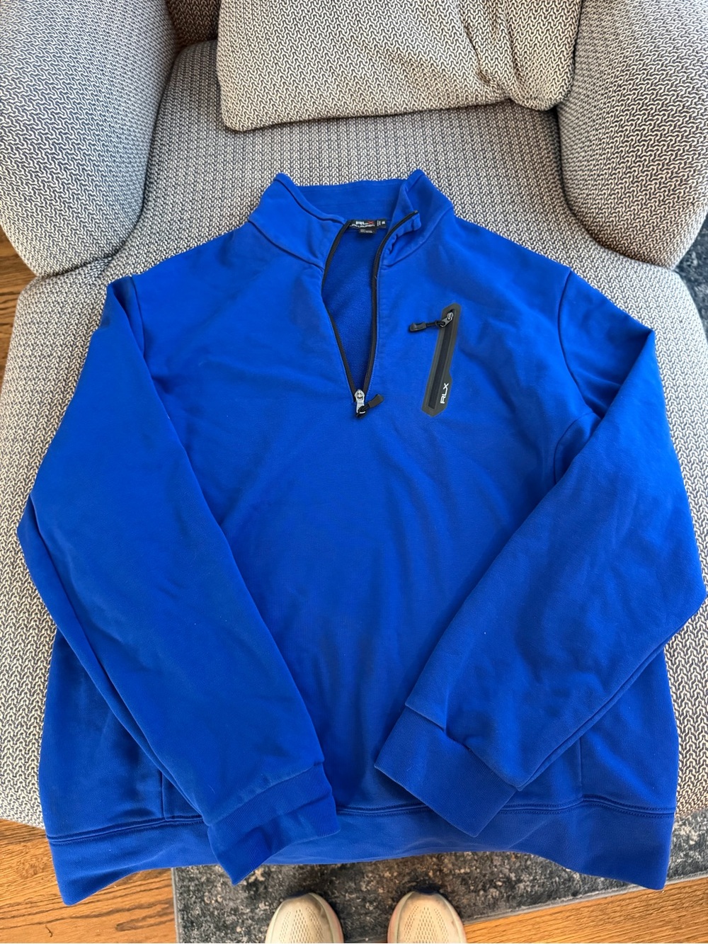 Ralph Lauren Men's Bright Blue Half-Zip Pullover